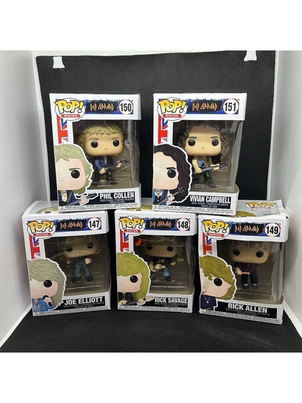 Set of 5 Funko Pop Def Leppard